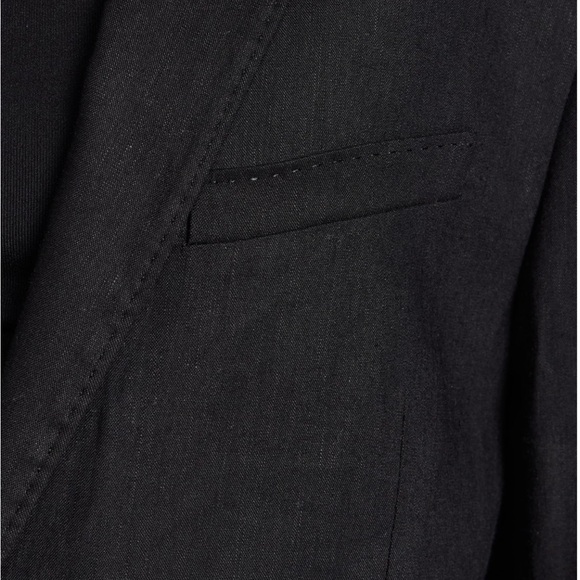 NWT Rag & Bone Odessa Black Linen Blazer, size 0 - Picture 3 of 6